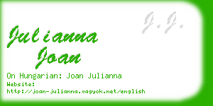 julianna joan business card